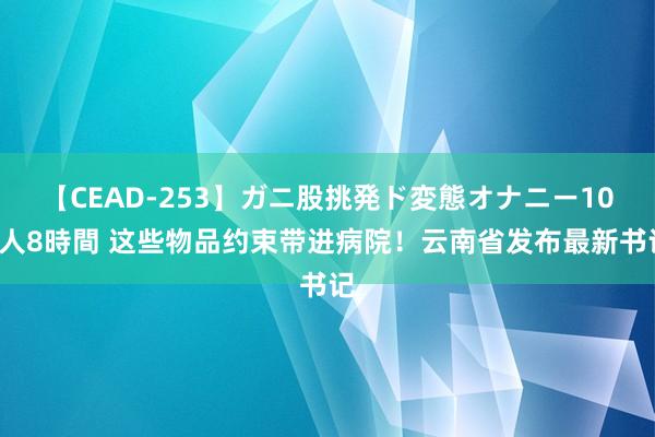 【CEAD-253】ガニ股挑発ド変態オナニー100人8時間 这些物品约束带进病院!云南省发布最新书记
