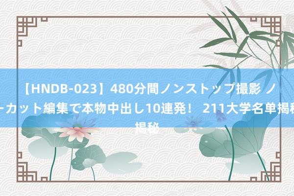 【HNDB-023】480分間ノンストップ撮影 ノーカット編集で本物中出し10連発！ 211大学名单揭秘