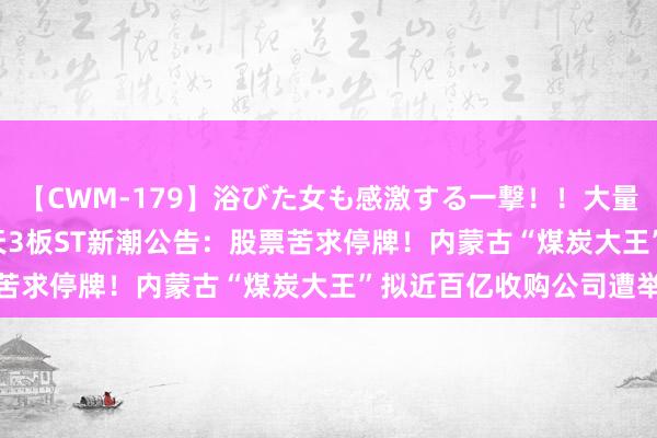 【CWM-179】浴びた女も感激する一撃!!大量顔射!!! Part3 3天3板ST新潮公告:股票苦求停牌!内蒙古“煤炭大王”拟近百亿收购公司遭举报