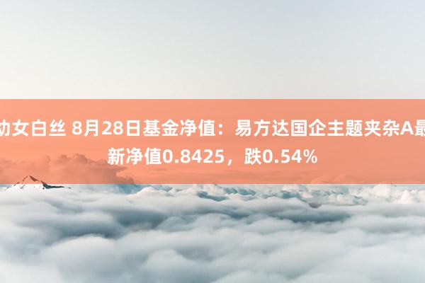 幼女白丝 8月28日基金净值:易方达国企主题夹杂A最新净值0.8425,跌0.54%