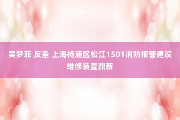 吴梦菲 反差 上海杨浦区松江1501消防报警建设维修装置鼎新