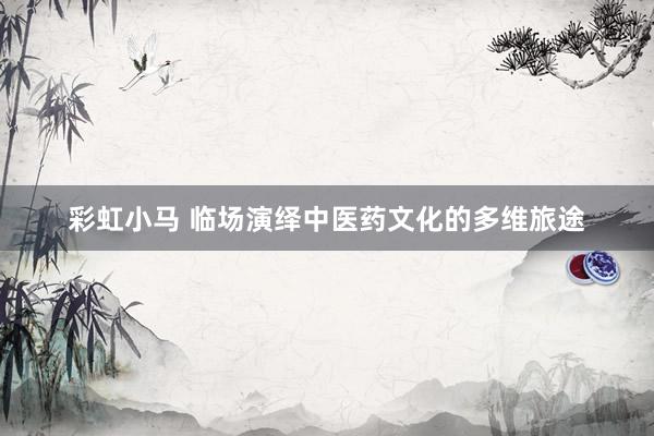 彩虹小马 临场演绎中医药文化的多维旅途