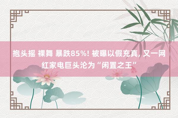 抱头摇 裸舞 暴跌85%! 被曝以假充真， 又一网红家电巨头沦为“闲置之王”